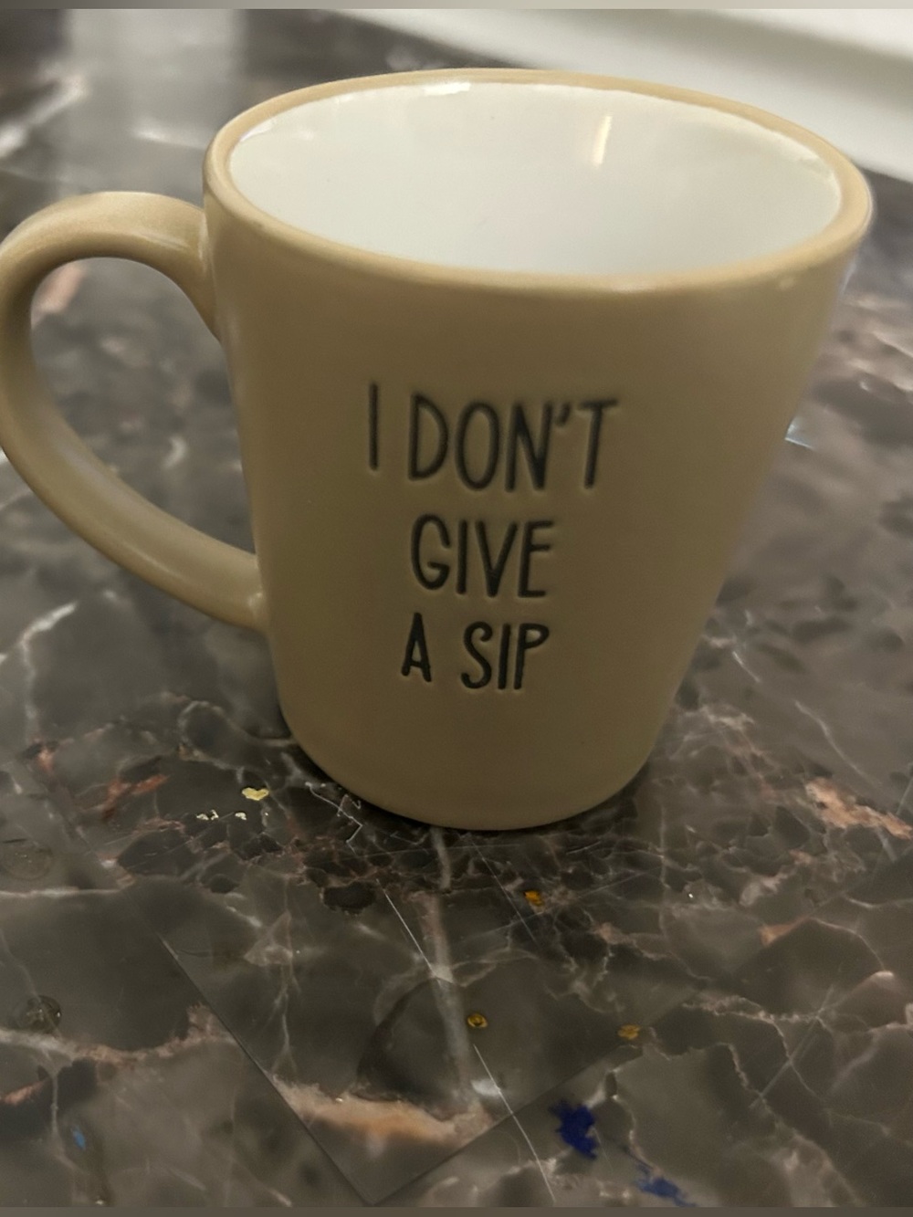 I Don't Give A Sip 2 oz Espresso Shot Ceramic Mug